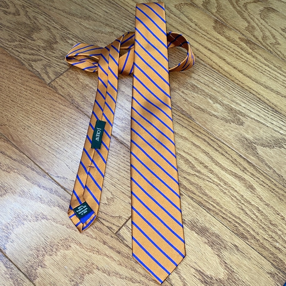 J. Crew English Silk Diagonal Stripe Tie